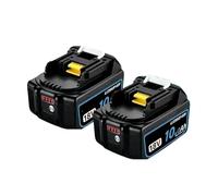 Batteria For Elettroutensile 18V 8Ah/10Ah/12Ah, Compatibile Con Makita, Batteria 18V DGA404 DTW700 DHR202 DJV182 DDF487 DTD172 DHP489(2PCS 10.0Ah)