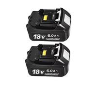 Batteria for elettroutensile, compatibile con Makita, batteria da 18 V | Sostituzione ricaricabile agli ioni di litio da 20 Ah BL1860B BL1850 DDF486 DF488(2pcs 6.0Ah Battery)