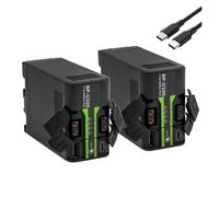 Batteria For Fotocamera BP-U100 Con Ricarica Rapida PD45W - Compatibile Con Sony EX260 EX280 Z280 FS5 7 FX6 Z190 EX1R EX200 U60 U70 U90(2PCS)