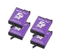 Batteria for fotocamera digitale 2250 mAh a ricarica rapida, compatibile con DJI, Action 5/4/3 Accessori(4pcs batteries)