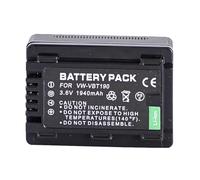 Batteria For Fotocamera VW-VBT190 VBT190 Da 1940 MAh - Compatibile Con Panasonic HC-V110 HC-V130 HC-V160 HC-V180 HC-V201 HC-V210 HC-V230 HC-V250