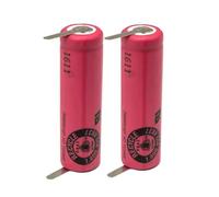 Batteria for spazzolino elettrico Pro 2 tipo 3766 iO4 iO5 iO6 iO7 iO8 iO9 iO10 3758 3759 da 3,7 V, 740 mAh, compatibile con Braun Oral-B(With soldering feet,2pcs)