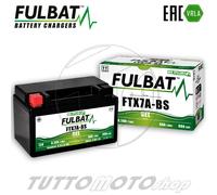 Batteria FULBAT GEL FTX7A-BS = YTX7A-BS Kymco LX 125 2013 2014 2015 2016 2017