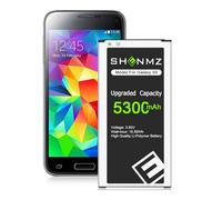 Batteria Galaxy S5, 7800mAh (fino a 3 volte la potenza della batteria extra) Galaxy S5 sostituzione estesa della batteria con custodia di protezione nera per Samsung Galaxy S5 I9600 G900 G900P G900V