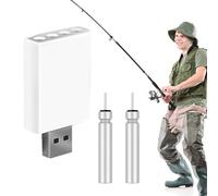 Batteria galleggiante da - Galleggiante elettronico ricaricabile CR425, galleggianti a LED luminosi, caricabatterie universale da 3 V per campanelli d'allarme e galleggianti per notturna