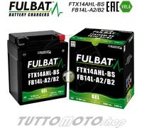Batteria GEL FB14L-A2 = YB14L-BS GILERA RC 600 C 1993 / Fulbat 12V - RC600 C