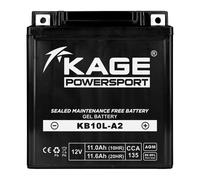 Batteria Gel KAGE YB10L-A2 YB10L-B2 per Gilera Kawasaki Z Suzuki GS Yamaha XV