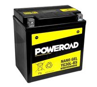 Batteria Gel Powerroad YTX30L-BS YG30L-BS 12V 30Ah per Harley Davidson