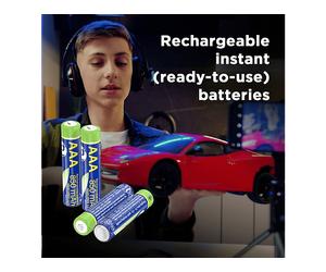 BATTERIA GEMBIRD EGBAAAA8R4-01, Batteria ricaricabile, 850 mAh, 1.2 V, Universale