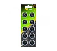 10XCR 2025 GP - Cella a bottone al litio, 3 V, 160 mAh, 20,0 x 2,5 mm, confezion