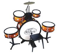 Batteria Grancassa 6 Elementi con Sgabello e 2 Bacchette