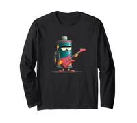 Batteria Grumpy con Chitarra elettrica per Un Look a Dondolo Maglia a Manica