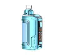 Batteria H45 Kit 1400mAh Gee-'kvape (Cristallo blu) 45 W Vape 4 ML Cartuccia H45 Atomizzatore Top Fill Top Airflow Resistenza B Coil 0,45Ω/0,6Ω Originale Kit Aegis Hero 2 - No Nicotine