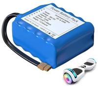 Batteria Hoverboard Batteria Di Ricambio Da 36V 2Ah, 36V Batteria Ricaricabile Sostitutivo Per Hoverboard Con Scheda Di Protezione XT60 E BMS 36V 2Ah