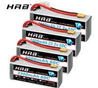Batteria HRB 6S 22.2v 6000mah 5000mah 4000mah 3300mah 1800mah 6S Lipo RC Batteria con spina XT60 XT90 EC5 per elicottero per auto RC 6S 3300mah XT60
