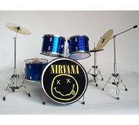 Batteria in miniatura - Mini drum - Replica Blu Chrome - Metallica