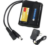 Batteria in PVC 12V 1800mAh 2000/2500/3000 Portatile per Esterni Litio per Audio Sorveglianza Luci LED con Caricatore