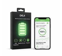 Batteria iPhone 12/13/14/15 DEJI - Autonomia 100% Salute, Nessun Errore