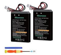 Batteria Joystick PS4, Hisewen 2Pack 2000mAh PS4Pro LIP1522 KCR1410 Batterie per Sony Playstation 4 Dualshock 4 V1 V2 Controller CUH-ZCT2 CUH-ZCT2E CUH-ZCT1E CUH-ZCT1U