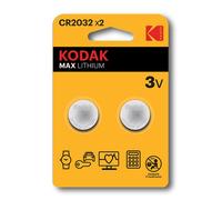 Batteria Kodak CR2032 Litio 3V 210mAh 2 Pezzi