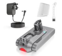Batteria LabTEC per Dyson V11, batteria sostitutiva agli ioni di litio da 25,2 V e 3900 mAh per Dyson 11 (tipo a pulsante) V15 SV15 SV16 SV22 con caricatore aspirapolvere (non per modelli a vite) con