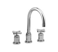 Batteria lavabo a 3 fori con bocca orientabile Paffoni Quattro QTV055CR