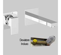 Miscelatore a parete per lavabo Teorema Pillar 2 pezzi con scarico 9K318E11-001