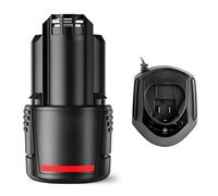 Batteria Li-Ion 10,8V 2000mAh Con Caricatore Compatibile Con Bosch Per GSR GWI PS10 PS40-2 Utensili Senza Filo Batteria Di Ricambio Per Fai Da Te E Officina(1pcs Battery with charger)