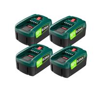 Batteria Li-Ion 18V 8,0Ah Compatibile Con Bosch PBA/PSB/PSR, Gardena P4A, Gloria 18V Power For All, Per Utensili Casa E Giardino Senza Fili, Fai Da Te(4PCS)