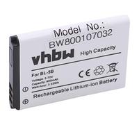 Batteria Li-Ioni VHBW 900mAh (3.7V) compatibile con Smartphone VERTU Constellation sostituisce Nokia BL-5B.