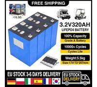 Grado A 350Ah LiFePO4 batteria 9000 cicli 3.2V ricaricabile litio ferro fosfato cella fai da te 12V 4pcs