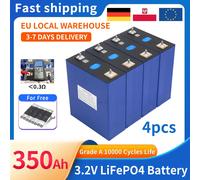 Batteria LiFePO4 di grado A 350Ah 10000 cicli 3,2 V ricaricabile al litio ferro fosfato cella fai da te 12V 24V 48V solare camper furgoni carrello da golf 320AH-4pcs