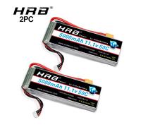 Batteria Lipo 2PCS HRB 3S 4S 6S 1300mah 1500mah 1800mah 2200mah 3000mah 4000mah 5000mah 6000mah Batteria RC 22.2v 14.8v 11.1v Lipo