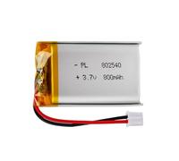 Batteria Lipo 3.7V 3.7V 650mAh 802540 Ioni di Litio con connessione 2P-PH con passo 2.0mm