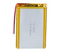 Batteria LiPo 3,7V 5000mAh 706090 con cavo JST - Batteria ricaricabile ai polimeri di litio per altoparlanti Bluetooth, progetti DIY e dispositivi elettronici
