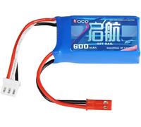 Batteria LiPo 7.4V 600mAh 15C 2S JST 2 Pin per RC e Radiocomandi