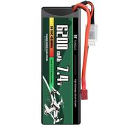 Batteria LiPo 7.4V 6200mAh 50C T-Plug per RC auto, barche e aerei