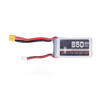 Batteria Lipo ad alta velocità da 850mAh 75C Batteria agli ioni di litio con spina XT30 per aeromodello ad ala fissa multirotore (2S)