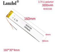 Batteria lipo agli ioni di litio ai polimeri di litio 3.7V 3000mAh per DVD E-book telefono power bank Tablet PC laptop 160*30*4mm 4025160