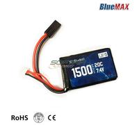 Batteria Lipo Connettore Mini Tamiya 7.4v X 1500mah 20c Peq Type Bluemax-power®