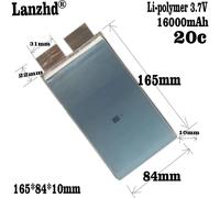 Batteria Lipo da 1-12 pezzi 3,7 V 16 Ah 20 C 1084165 Batteria al litio ad alta velocità 40C 16000mah per cellula per aereo modello giocattolo Lipo 3s fai da te RC