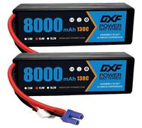 Batteria Lipo DXF 3S 8000mAh 11.4V 130C HV con custodia rigida con spina EC5 per 1/8 Buggy Truggy Offroad Car Boat Truck Aereo 2PCS3S8000130CEC5