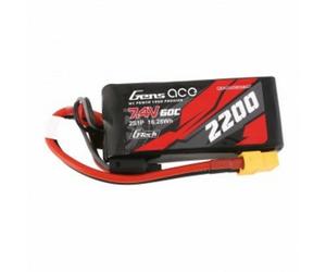Batteria LiPo Gens Ace GEA222S60X6GT 2200mAh 7.4V 60C 2S1P XT60