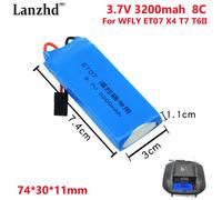 Batteria Lipo originale per trasmettitore 1S 3.7V 3200mAh 8C per WFLY ET07 X4 WFLY T7 T6II RC Radio telecomando pezzi di ricambio