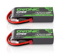 Batteria Lipo OVONIC 3s 11,1 V 6500 mAh 120C con spina Deans T per RC Auto Camion Quadcopter Elicottero Camion Barca Aereo (2 Pezzi)