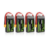 Batteria LiPo Ovonic 650mAh 3S 11.1V 80C con connettore XT30 per FPV di piccole dimensioni, confezione da 4 batterie LiPo 80C 11.1V 650mAh 3S con connettore XT30