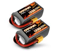 Batteria Lipo OVONIC 6s 120C 1200mAh 22,2V con connettore XT60 per elicottero RC FPV aereo Quadcopter Hobby fai da te (2 confezioni)