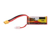 Batteria Lipo UMDHAIYI 4S 1800mAh 100C a scarica elevata per modelli RC, autonomia lunga 14,8 V, connettore XT60, protezione ricarica