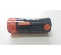 Batteria lithio ricaricabile 26650 3,7V-4000mAh con circuito di ricarica inco...