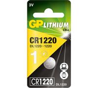 CR 1220 GP - Cella a bottone al litio, 3 V, 36 mAh, 12,0x2,0 mm